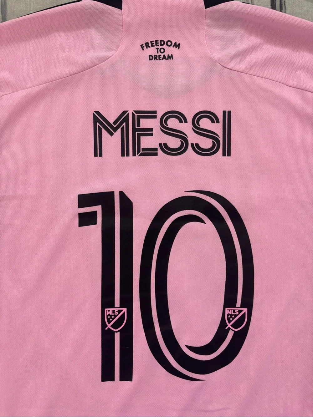 adidas Men’s Miami Light Pink Home Jersey with Black Accents